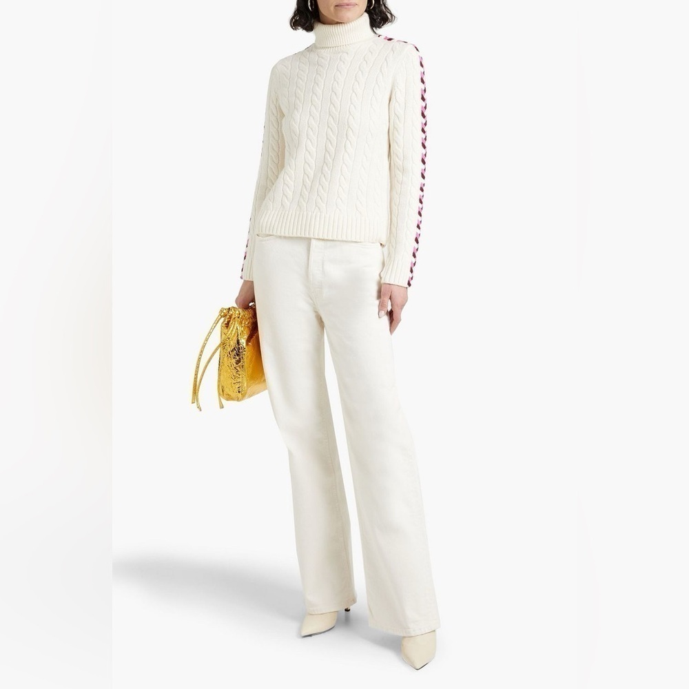 Derek Lam 10 Crosby Pippa Turtleneck Sweater Ivory Women's Size Small 💗 NWOT
